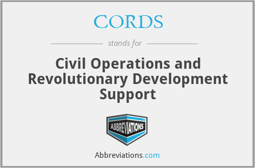 CORDS - Civil Operations and Revolutionary Development Support