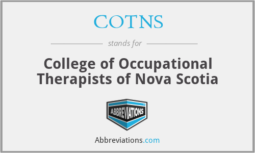 COTNS - College of Occupational Therapists of Nova Scotia