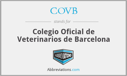 COVB - Colegio Oficial de Veterinarios de Barcelona