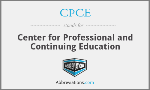 CPCE - Center for Professional and Continuing Education