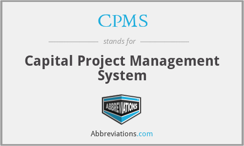 CPMS - Capital Project Management System