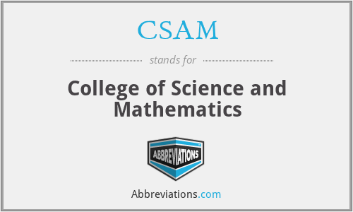 CSAM - College of Science and Mathematics
