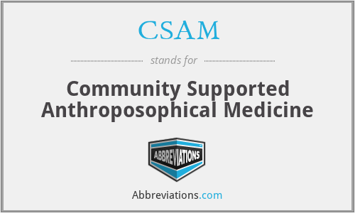 CSAM - Community Supported Anthroposophical Medicine