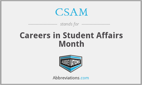 CSAM - Careers in Student Affairs Month