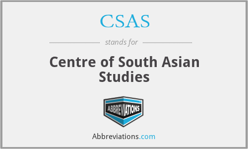 CSAS - Centre of South Asian Studies