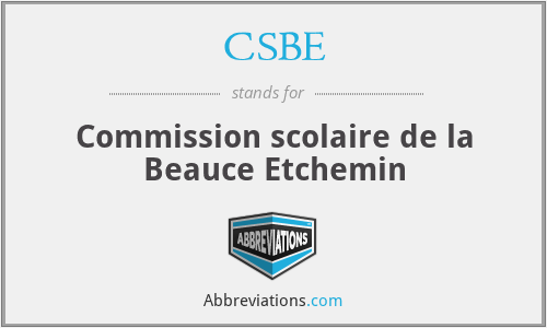 CSBE - Commission scolaire de la Beauce Etchemin