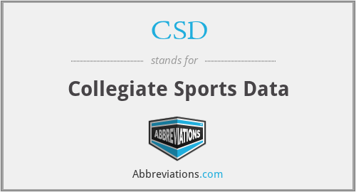 CSD - Collegiate Sports Data