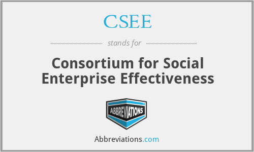 CSEE - Consortium for Social Enterprise Effectiveness