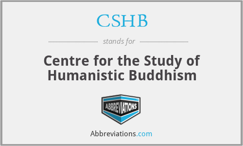 CSHB - Centre for the Study of Humanistic Buddhism