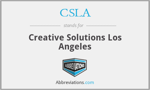 CSLA - Creative Solutions Los Angeles