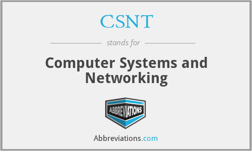 CSNT - Computer Systems and Networking