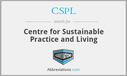 CSPL - Centre for Sustainable Practice and Living