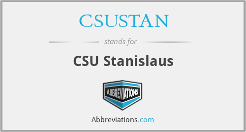 CSUSTAN - CSU Stanislaus