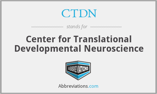 CTDN - Center for Translational Developmental Neuroscience