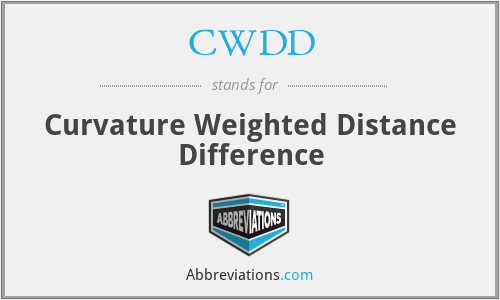 CWDD - Curvature Weighted Distance Difference