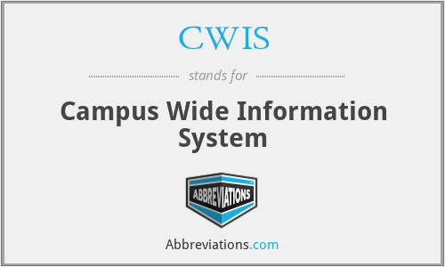 CWIS - Campus Wide Information System