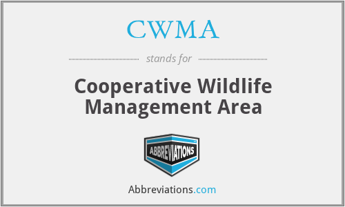CWMA - Cooperative Wildlife Management Area
