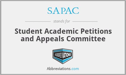 SAPAC - Student Academic Petitions and Appeals Committee
