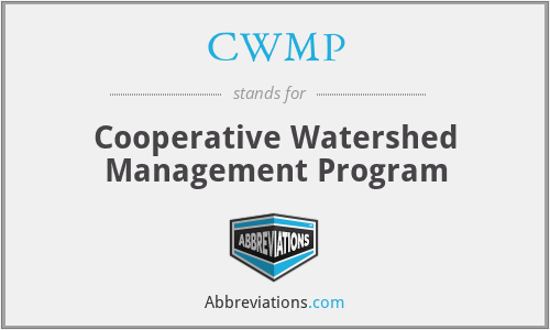 CWMP - Cooperative Watershed Management Program