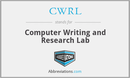 CWRL - Computer Writing and Research Lab
