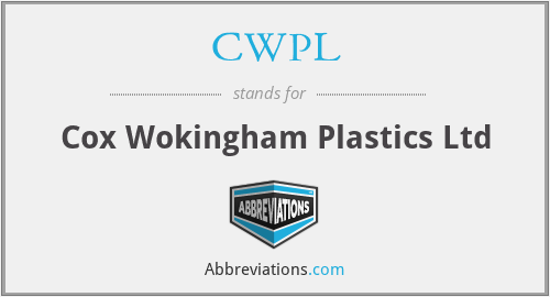 CWPL - Cox Wokingham Plastics Ltd