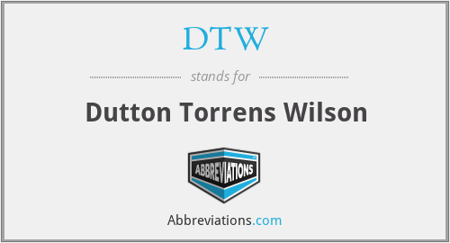 DTW - Dutton Torrens Wilson