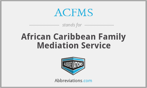 ACFMS - African Caribbean Family Mediation Service