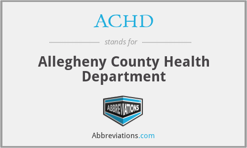 ACHD - Allegheny County Health Department