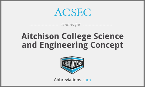 ACSEC - Aitchison College Science and Engineering Concept