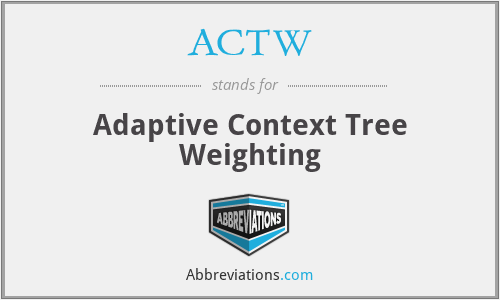 ACTW - Adaptive Context Tree Weighting