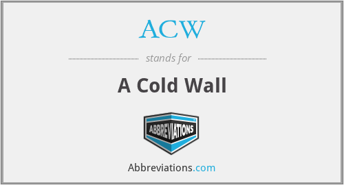 ACW - A Cold Wall
