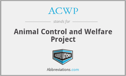 ACWP - Animal Control and Welfare Project
