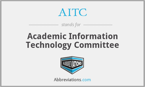 AITC - Academic Information Technology Committee