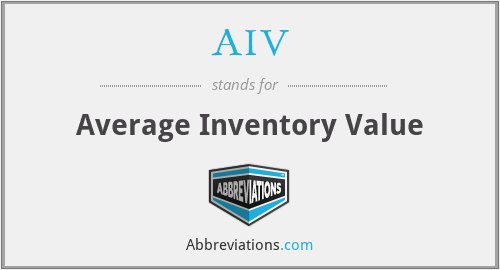 AIV - Average Inventory Value