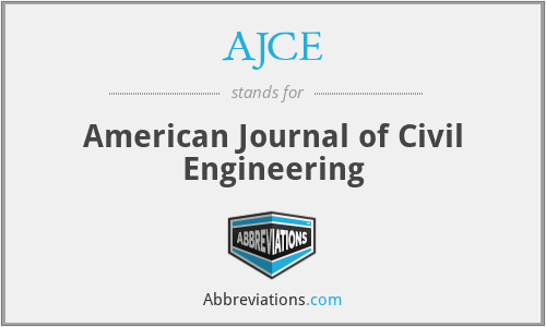 AJCE - American Journal of Civil Engineering