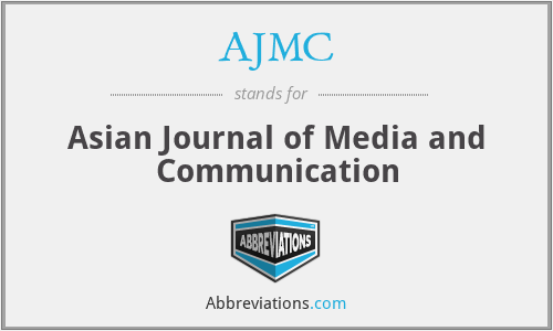 AJMC - Asian Journal of Media and Communication