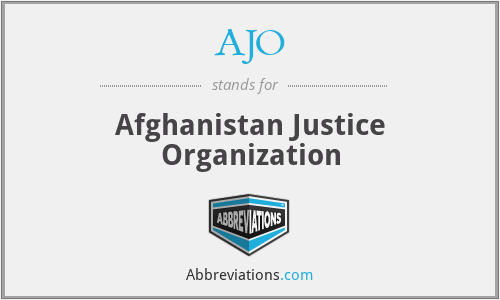 AJO - Afghanistan Justice Organization