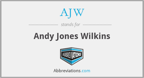 AJW - Andy Jones Wilkins