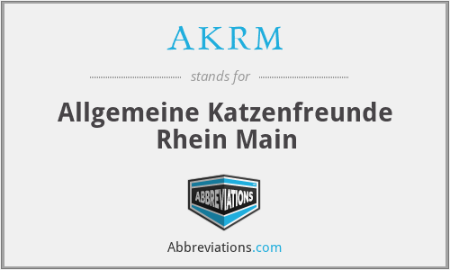 AKRM - Allgemeine Katzenfreunde Rhein Main