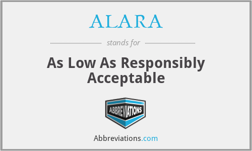 ALARA - As Low As Responsibly Acceptable