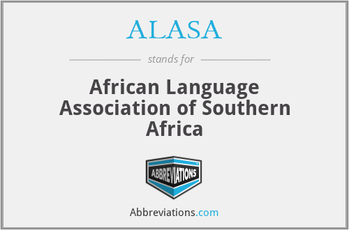 ALASA - African Language Association of Southern Africa