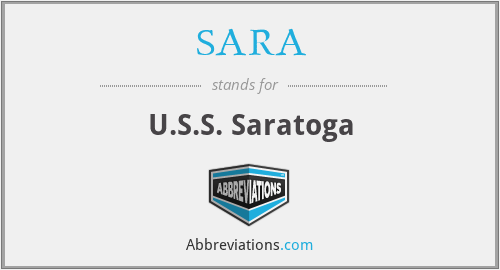 SARA - U.S.S. Saratoga