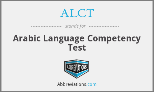ALCT - Arabic Language Competency Test