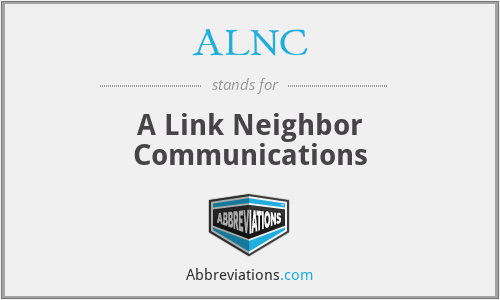 ALNC - A Link Neighbor Communications