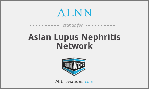 ALNN - Asian Lupus Nephritis Network