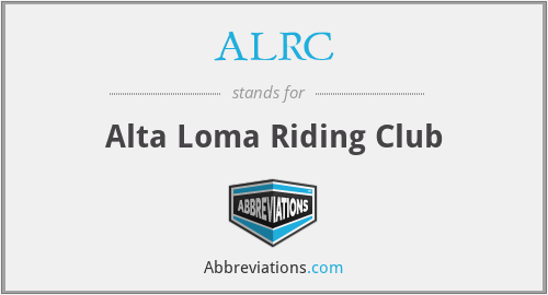 ALRC - Alta Loma Riding Club