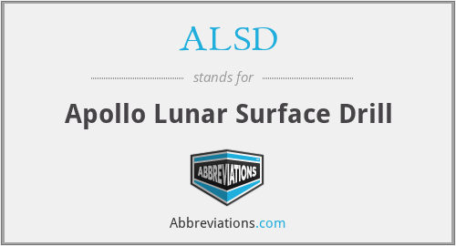 ALSD - Apollo Lunar Surface Drill