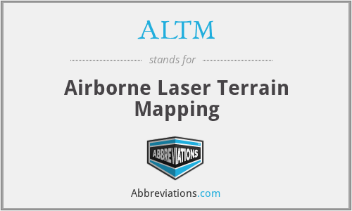 ALTM - Airborne Laser Terrain Mapping