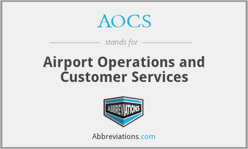 AOCS - Airport Operations and Customer Services