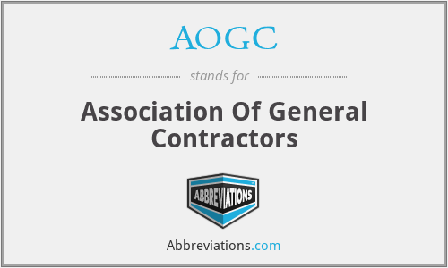 AOGC - Association Of General Contractors